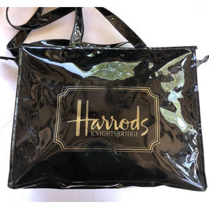 Harrods Signature Logo Knightsbridge Shopper Tote Bag London